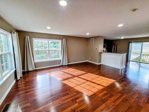 Open concept living room and dining room