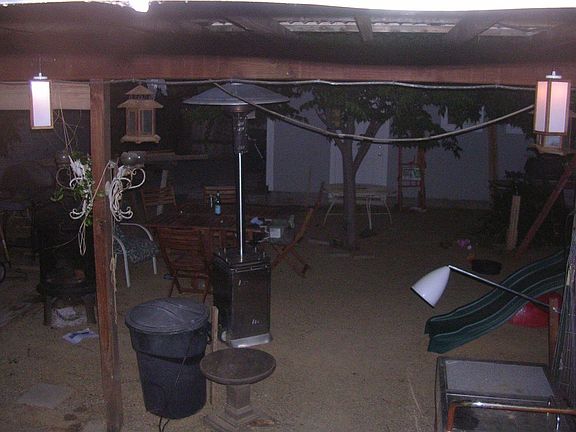 Back yard ( decomposed granite for low maintenance), large garage