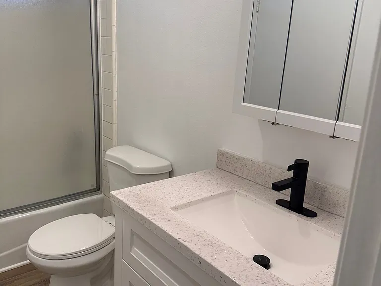 Remodeled bathroom.