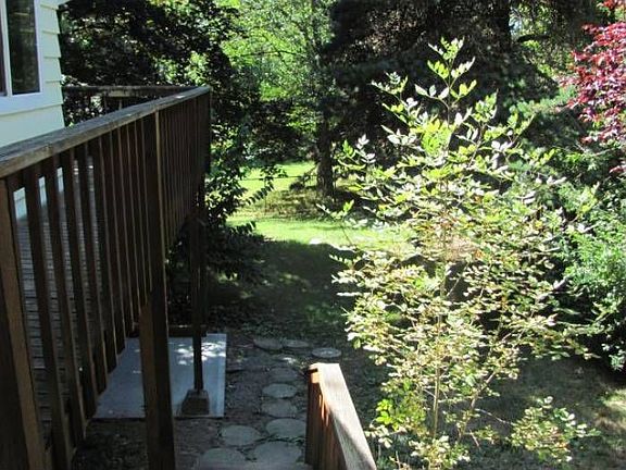 Back yard and deck