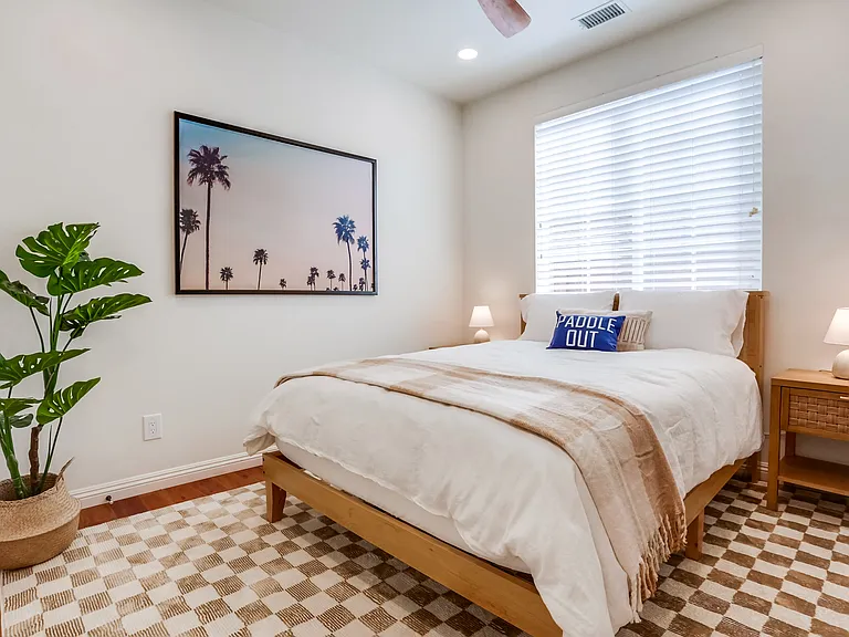 Downstairs bedroom with full bathroom