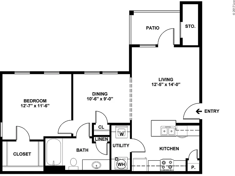 A3: Beds - 1: Baths - 1: SqFt Range - 750 to 750