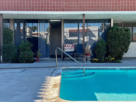 From pool facing unit