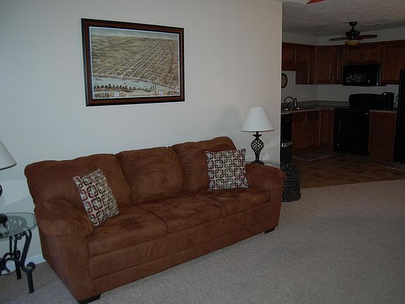 Living Room: Sofa and Entry to Kitchen