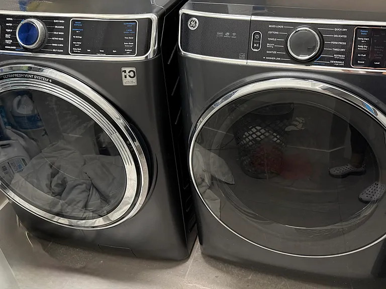 Laundry room with new, large capacity washer/dryer