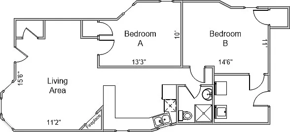 2 bed, 1.0 bath, 1313 sqft, $1,995 — Photo 4