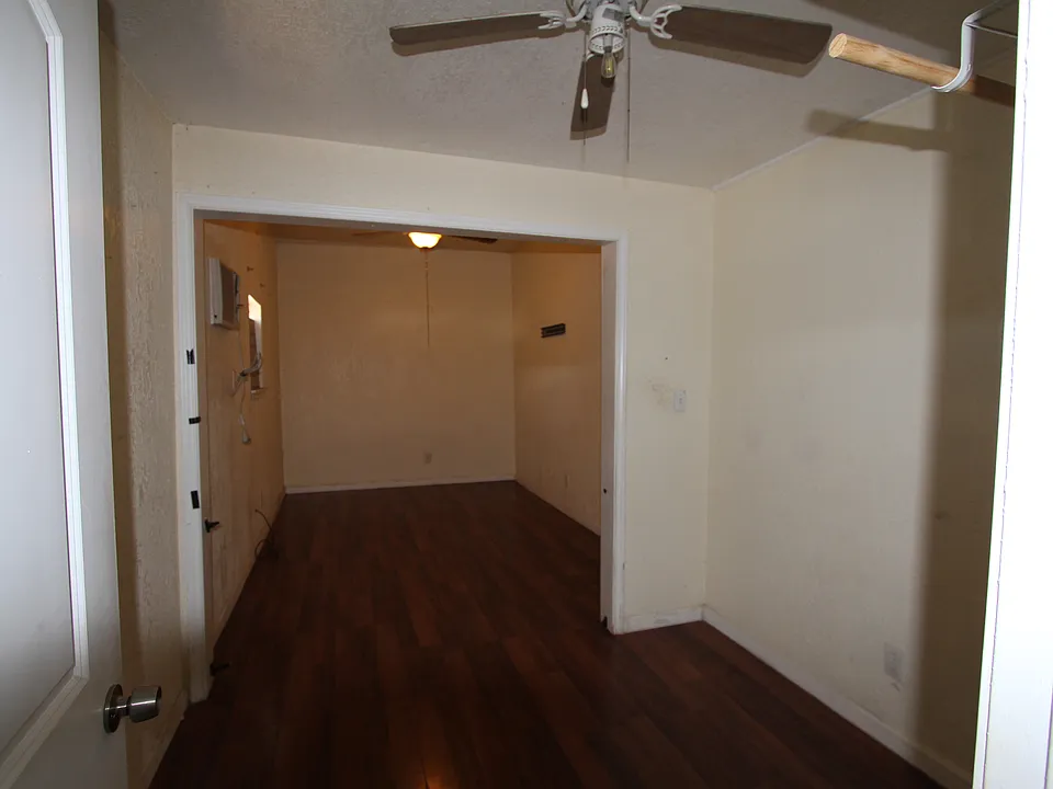 Bedroom has extra sitting area