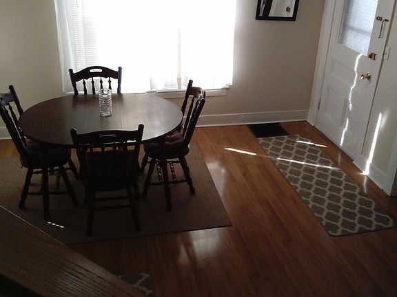 Dining room and front door