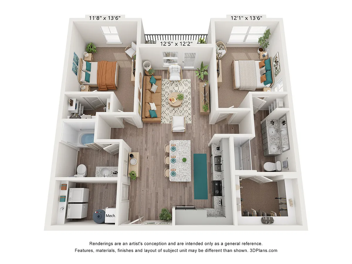 Floor plan B1C