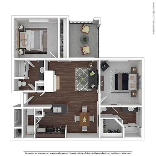 Floor plan B1 2x2 Renovation