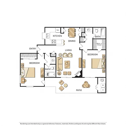Floor plan Two Bedroom