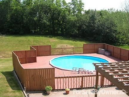 View of the Pool & Deck
						:
						Swimming Pool is an Above Ground