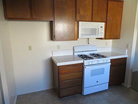 Kitchen with new stove