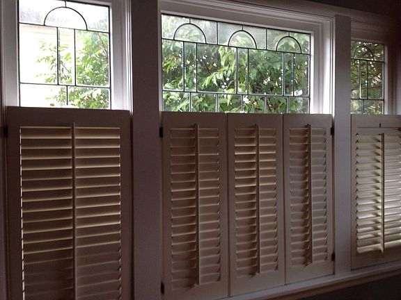 Leaded glass windows in front rooms