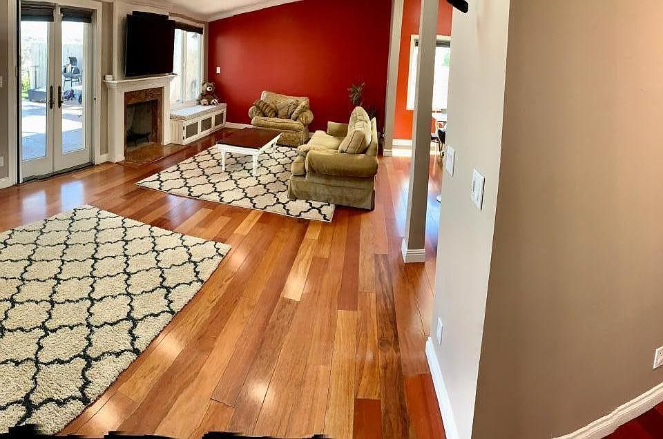 Panoramic of Entryway into Family Room
