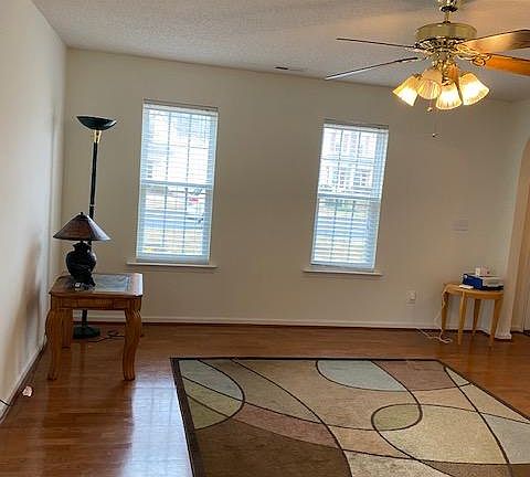 Large living room with fireplace