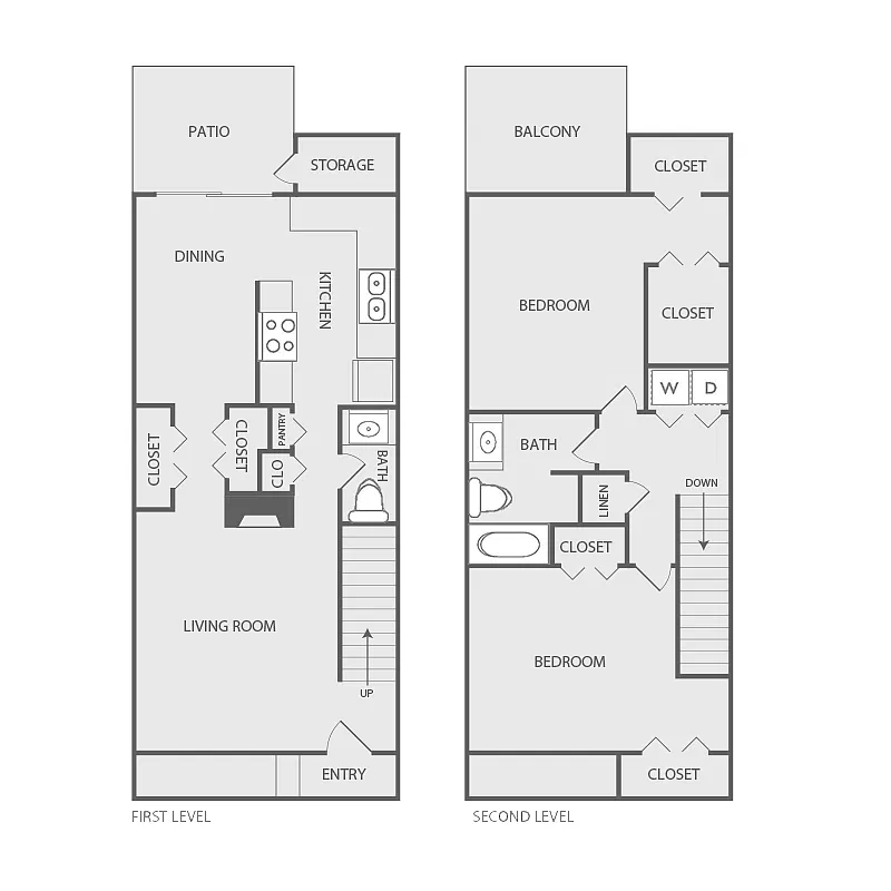 Floor plan 215A Townhome