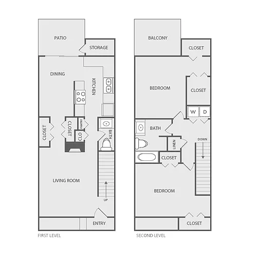Floor plan 215A Townhome
