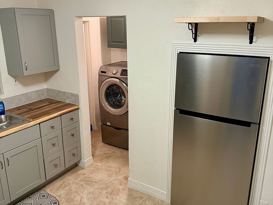 from the living room entrance into the kitchen