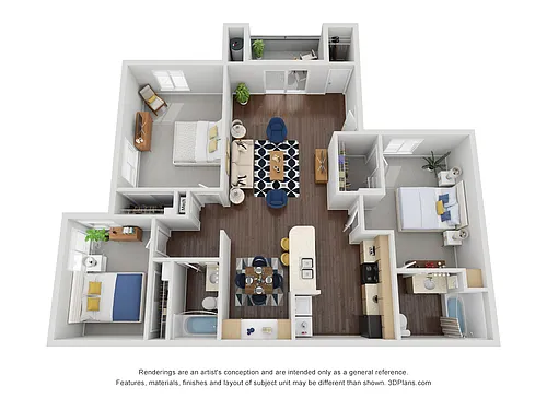 Floor plan 3X2C