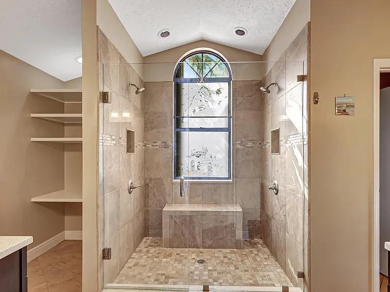 master bathroom, double shower