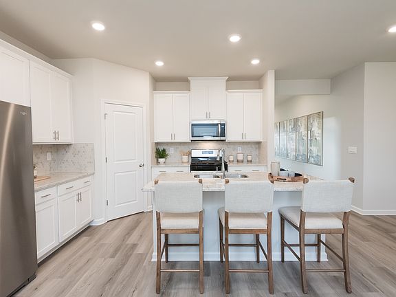 The Chatham floorplan with the Elemental White interior package modeled at Hamilton Crossing.