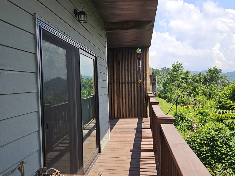 Back porch with montain views