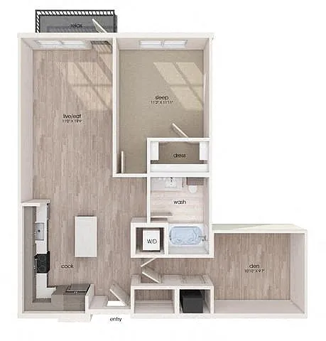 Floor plan A13D