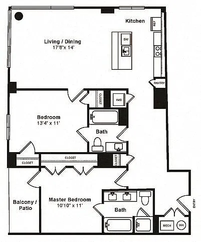 Floor plan 2C