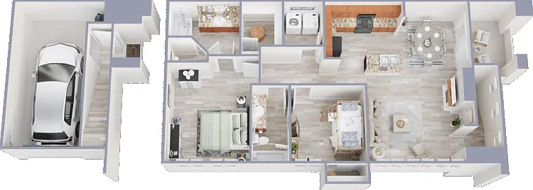 Via Provance with Attached Garage included Floorplan Diagram