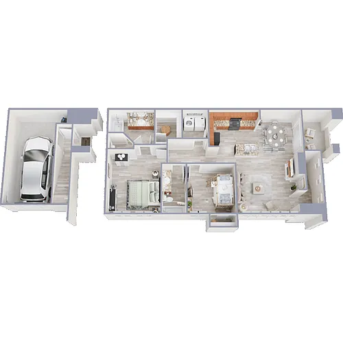 Floor plan Via Provance with Attached Garage included