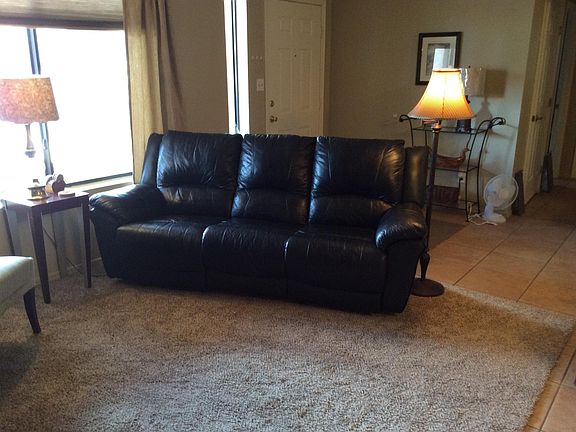 Leather Sofa in Living Room