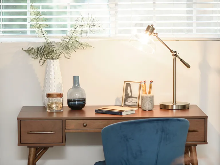 Space for a desk in the Living Room!