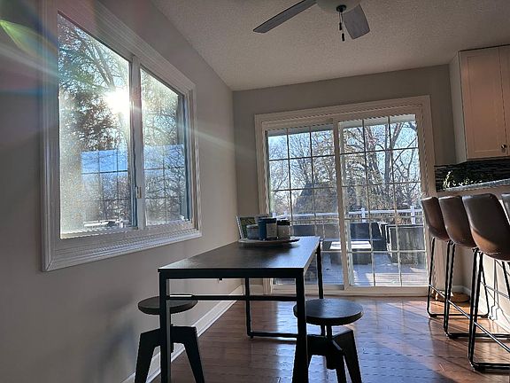 Kitchen out on to deck.