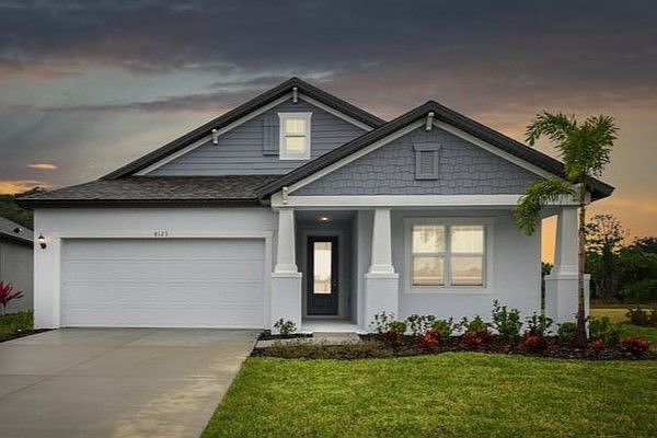 Sweetwater craftsman elevation new construction home plan by William Ryan Homes Tampa
