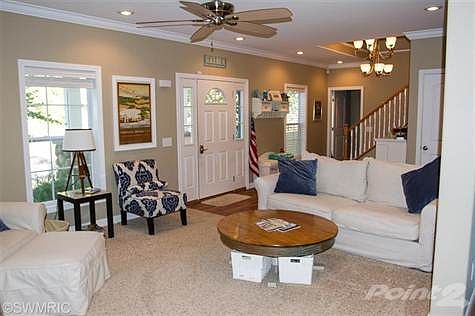 Crown molding and paneled doors throughout