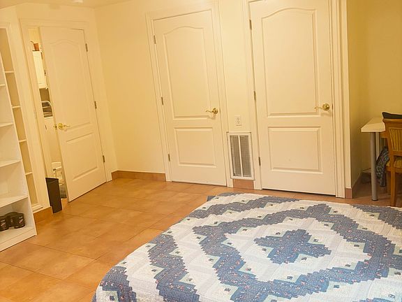 Queen bed, desk, chair, bookshelf, bath vanity included but can be removed if tenant prefers to provide own furniture.