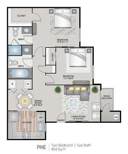 Floor plan Pine Premium Granite Plus