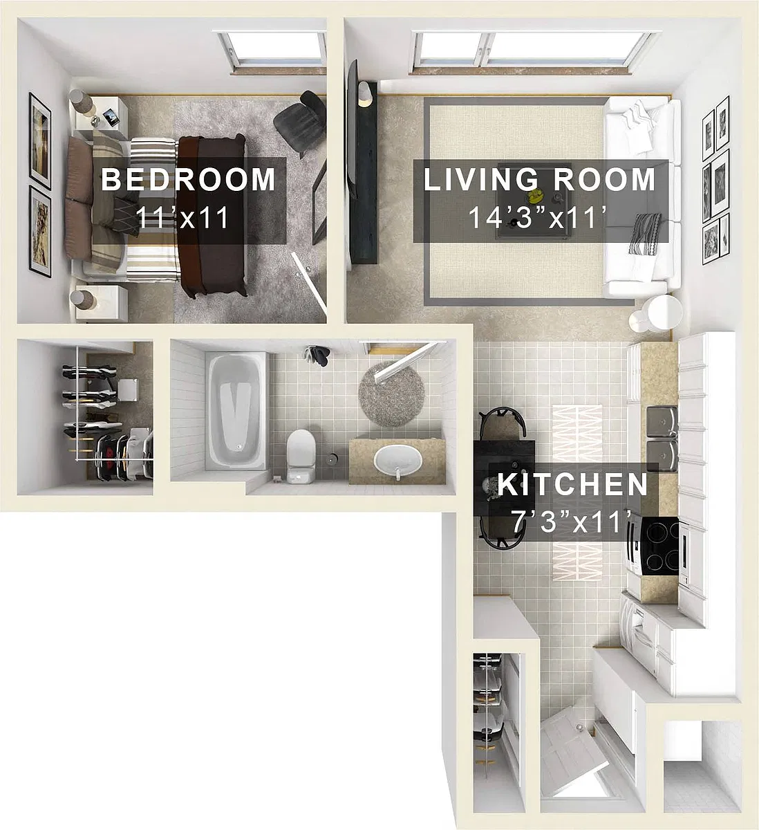 Floor plan Olive - MFTE