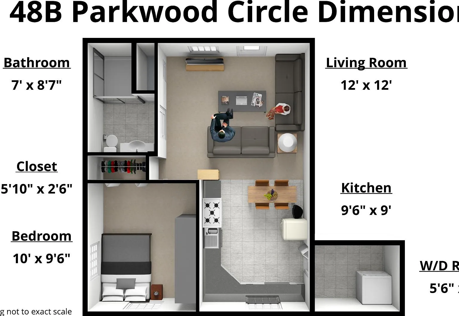 1 bed, 600 sqft, $995 — Photo 3