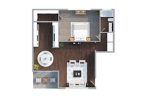 Floor plan Pico 2-Bedroom