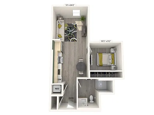Floor plan AM1-FinishI-618-624sf