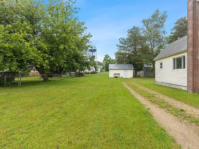 Driveway and Utility shed.