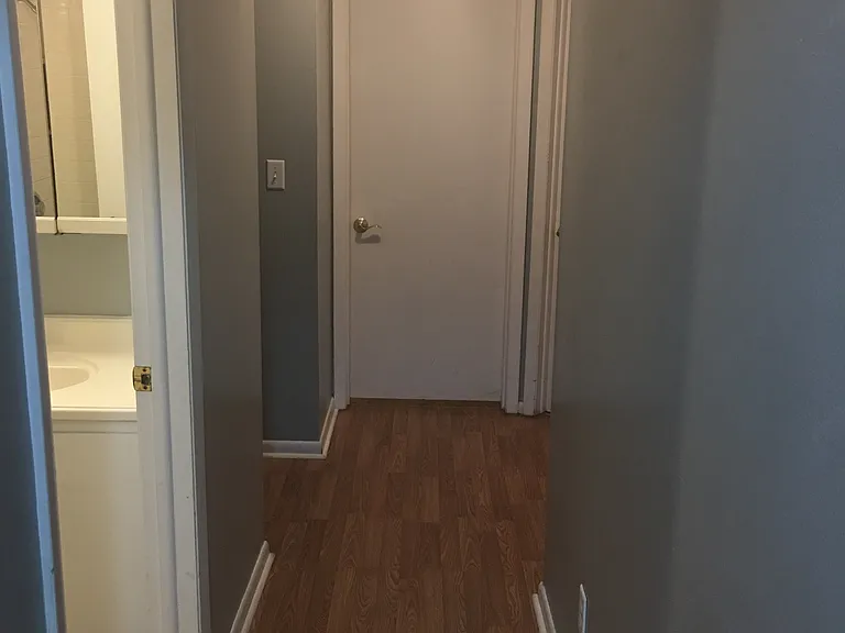 Hall to bed rooms, Bathroom on the left and the closed door is to bedroom #2