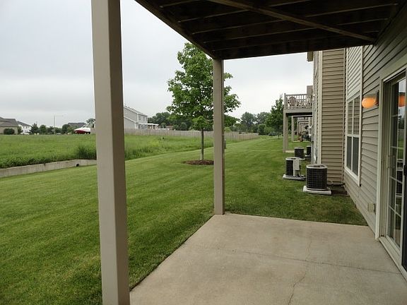 Patio with greenspace view