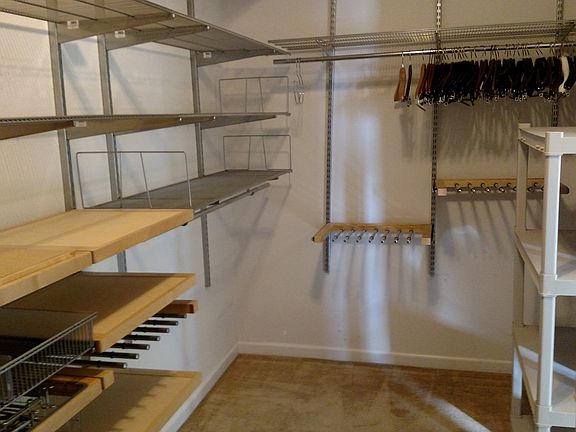 Large indoor storage room can be used as an office room