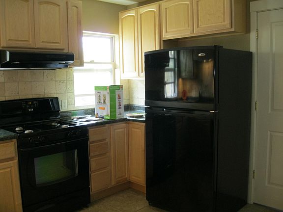 sleek black appliances
