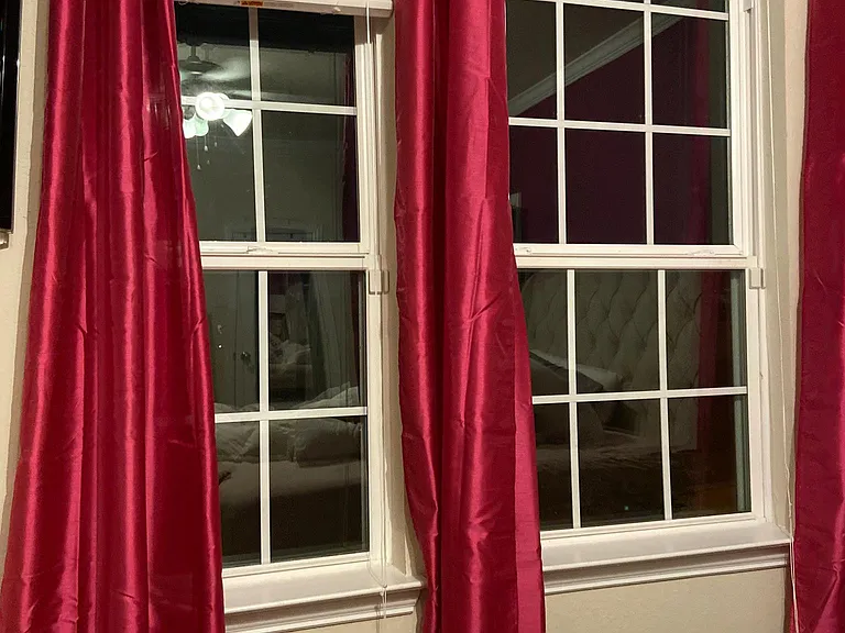 Master bedroom windows