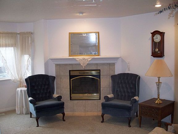 Elegant fireplace.