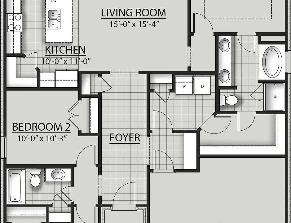 Crescent II G - Floor plan - open floor plan